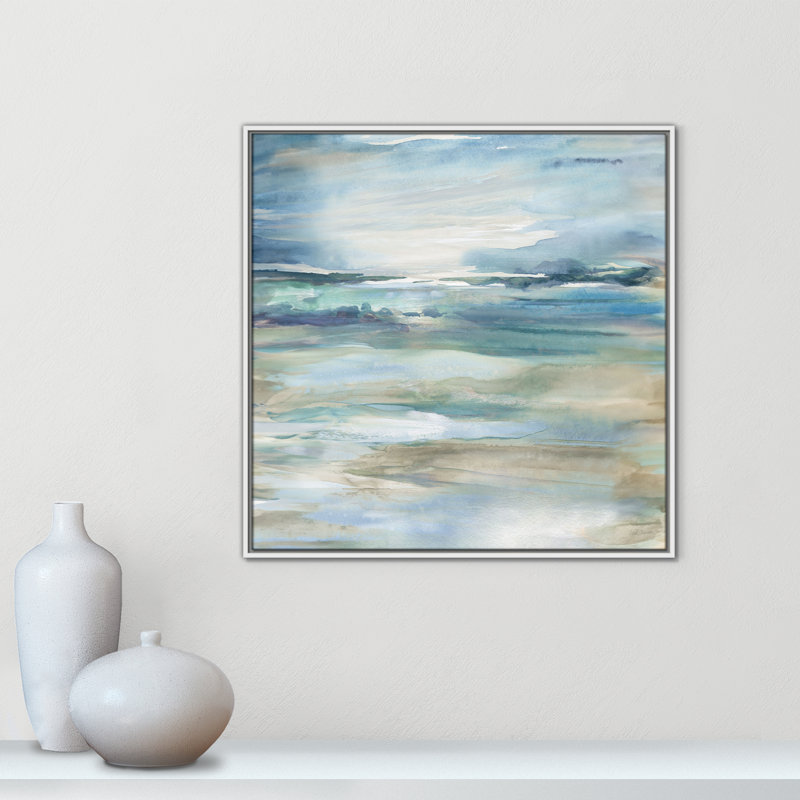 Reflected Skies - Square Version Print by Carol Robinson, White Floater, 31.5" H x 31.5" W