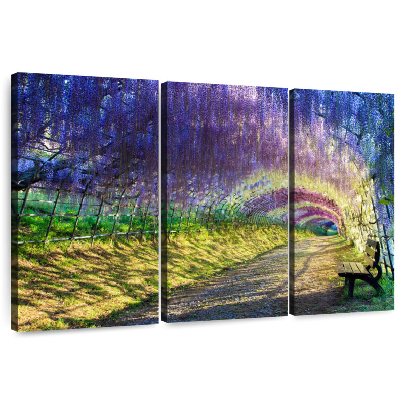 Harnek Lilac Wisteria Tunnel, 24" H x 38" W