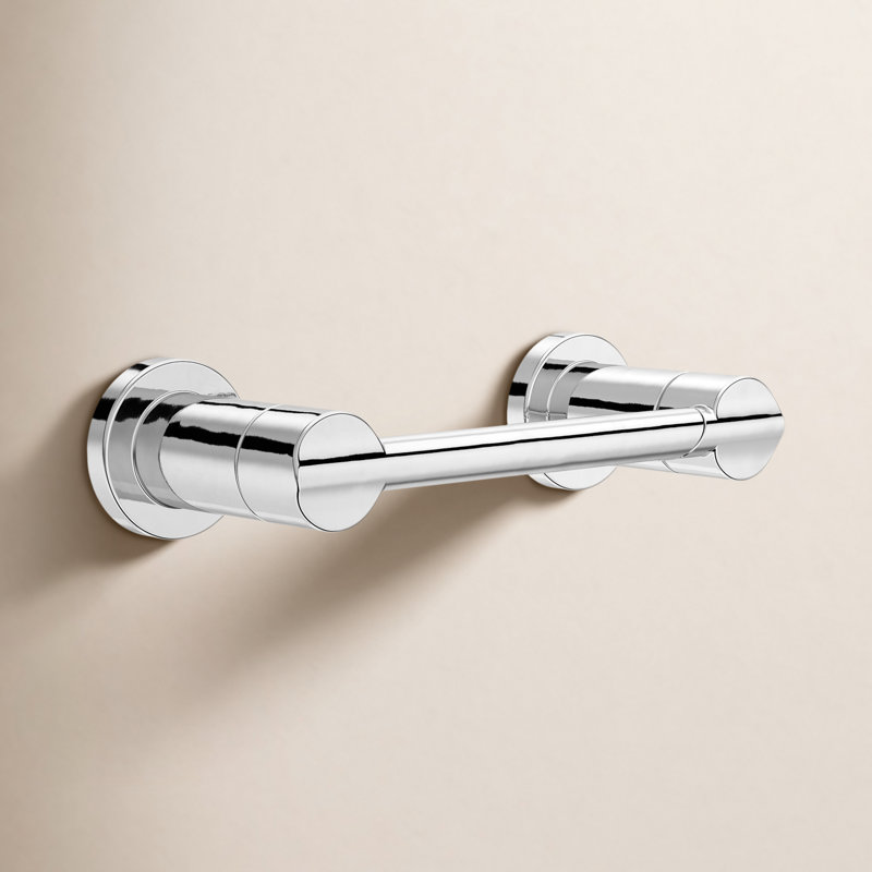 Porte-papier hygiénique mural Nicoli, Chrome poli