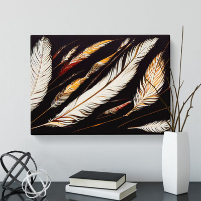Bird Feathers - Wrapped Canvas