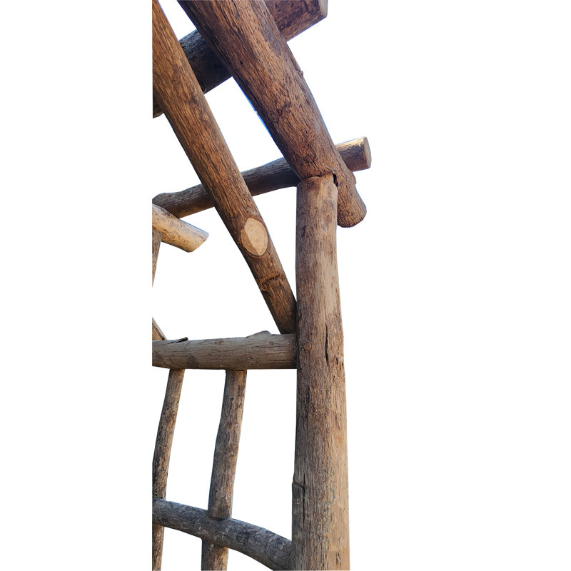 65'' W x 19'' D Solid Wood Arbor, Brown