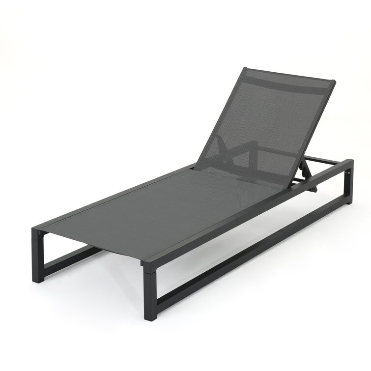 Clian 26.5'' Outdoor Metal Chaise Lounge Set