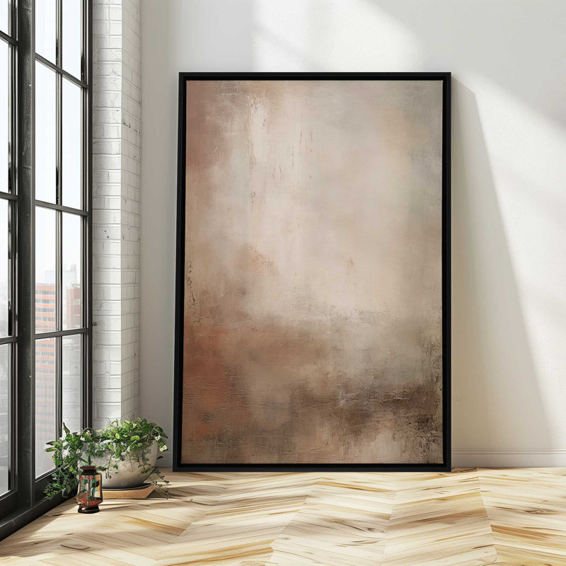 «Russet Mist D dépliant», reproduction sur toile dans un cadre en chrome poli, H 30,75 po x l 20,75 po x P 1,75 po