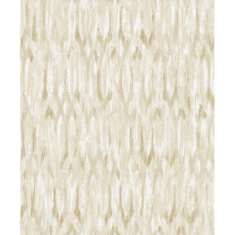 Kintana Metallic Wallpaper Roll, White