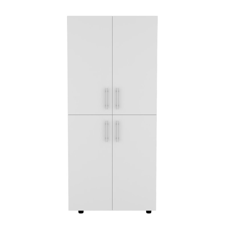 Armoire 4 portes, Blanc, H 70,8 po x l 31,5 po x P 18,9 po