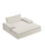 Double chaise longue surdimensionnée rembourrée avec accoudoirs larges pour les salons, les appartements-1214894048