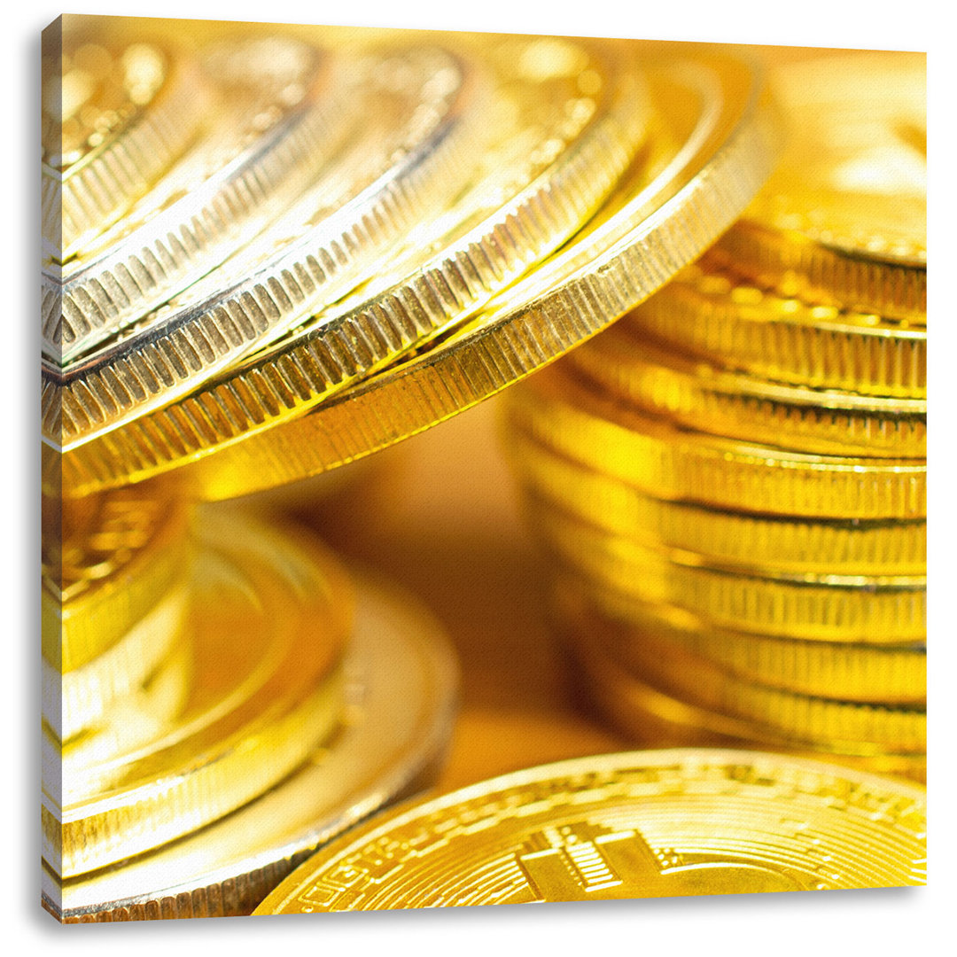 Leinwandbild Bitcoins BTC Coin