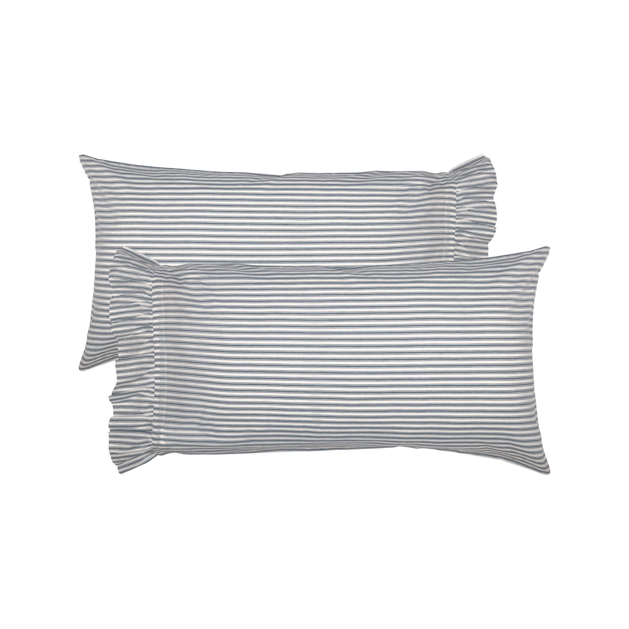 100% Cotton - Set of 2, Blue, King