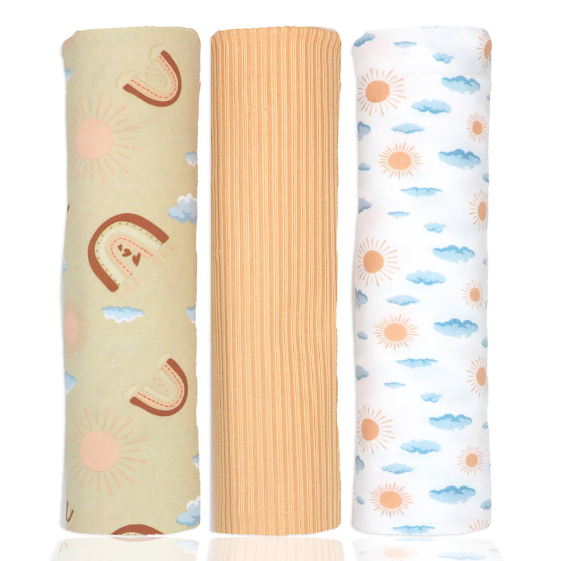 Couvertures pour bébé 3 pièces Baby and Baby, Orange