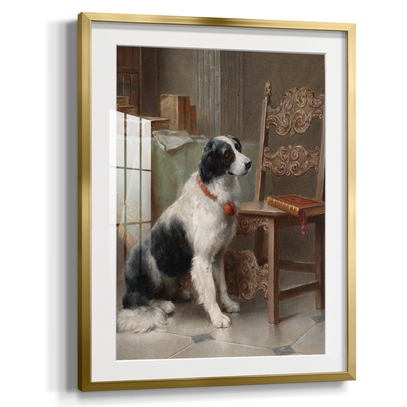 «Vintage Animal Print», impression encadrée, Or