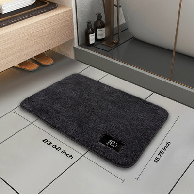 Chenille Super Soft Absorbent Microfiber Rectangle Non-Slip Bath Rug