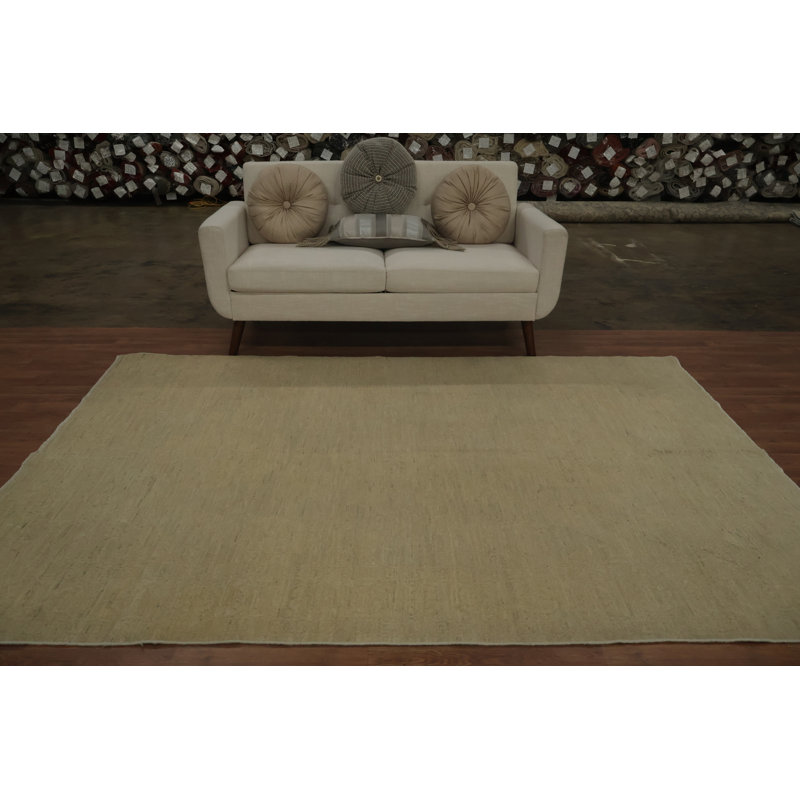 Tapis beige élégant et minimaliste pour intérieurs sophistiqués 6 x 8