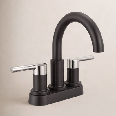 Nicoli Double-Handle Centerset Bathroom Faucet