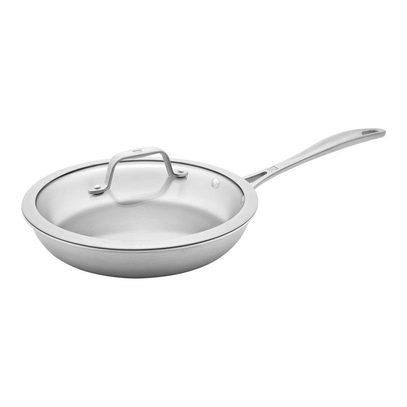 ZWILLING Spirit 9.5-Inch Stainless Steel Fry Pan W/ Glass Lid