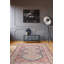 Tapis tissé en rouge / crème / bleu lavable à la machine-2013178055