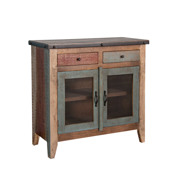 Dobby Multicolor Server 2 Drawers, 2 Mesh Doors