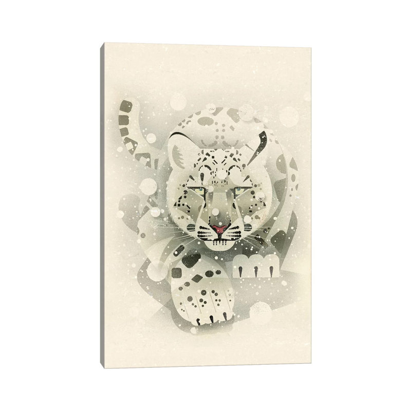 Snow Leopard by Dieter Braun - Print on Canvas, 66.04 cm H x 45.72 cm W x 1.91 cm D, Wrapped Canvas