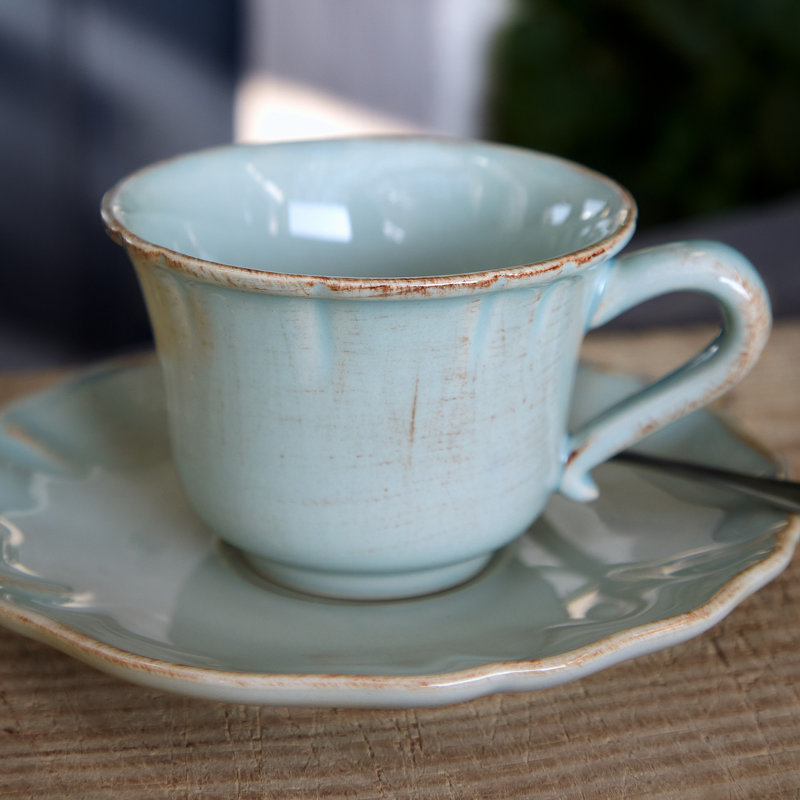 Tasse à café en grès Alentejo, Bleu