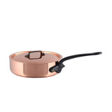 Mauviel M'heritage 200 CI Saute Pan With Lid, Cast Iron Handle, 1.9-Qt
