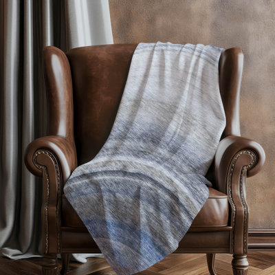 Addison Machine Washable Sherpa ASB584 Waves Throw Blanket