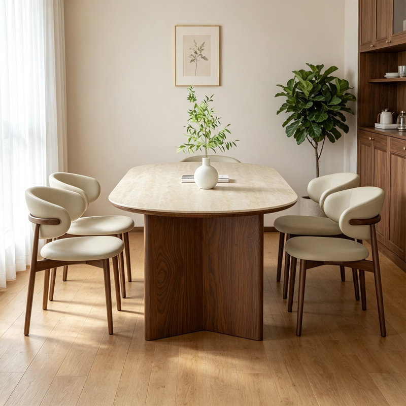Ensemble de table de salle à manger Modern, H 29,52 po x l 70,86 po x P 31,49 po, 9