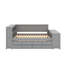 Full Size Daybed With Drawers,Trundle,Charging Station,LED Light,Desk And Cabinet-1774647090