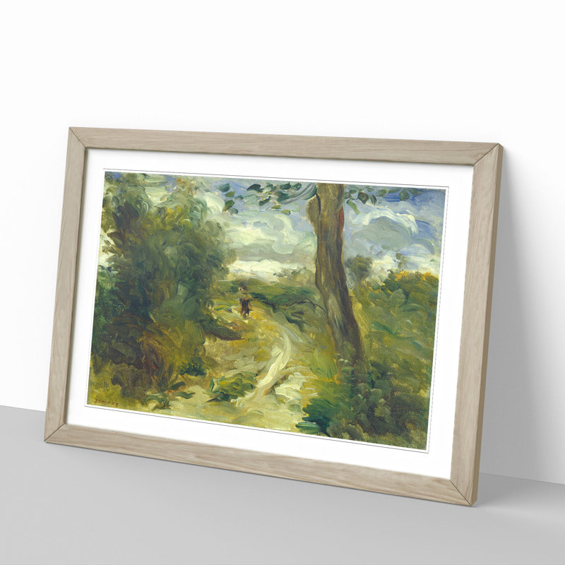 Landscape Between Storms by Pierre-Auguste Renoir - Picture Frame Painting, 48cm H x 65cm W x 2cm D, Oak Framed