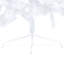  Demi-arbre de Noël artificiel en PVC blanc, acier grand