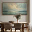 «Golden Reflections Lake Horizon» pour salle à manger, impression murale-1843883190-1843883184