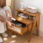 47.5cm W Solid Wood Bedside Table
