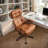Large Size Ergonomic Office Navilan, Gas Lift Rotary Executive Navilan With Headrest-1699376725