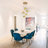 Copper 5-light Clear Glass Dimmable Pendant Light Adjustable Height