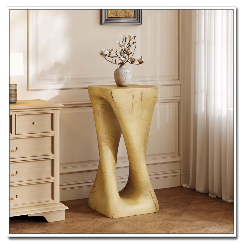 Table d'appoint d'extérieur, tabouret de jardin pour patio, table d'appoint décorative pour terrasse de balcon côté piscine