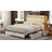 Antioch Bed Frame with 4 Drawers & Storage Headboard, Stable Bed with LED Light & Charging Station, No Box Spring Needed-1068355485-1067646711