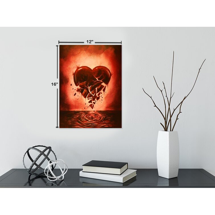 HEARTBROKEN  Canvas Print for Sale by johnnyssandart