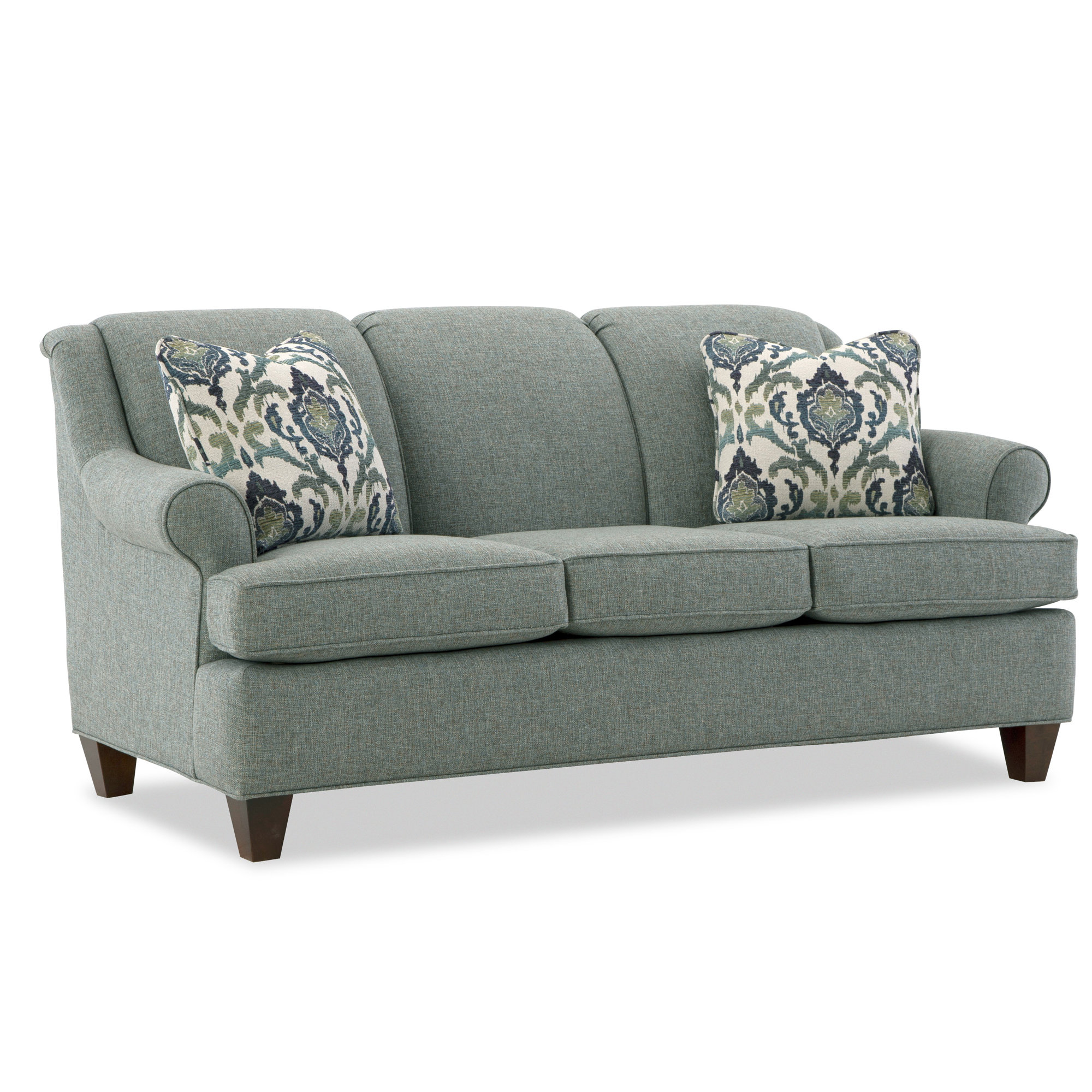 Connor Upholstered Sofa, Drusky Gray Performance