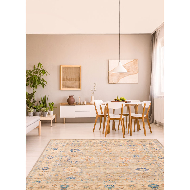 Tapis gris Jules Serapi 7 pi 10 po x 10 pi 1 po