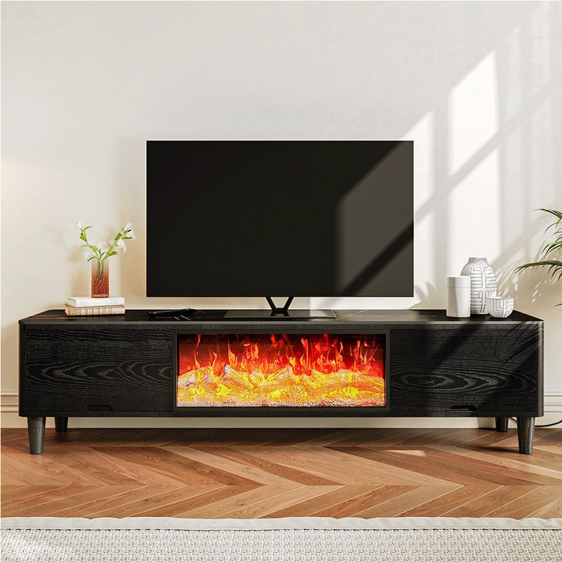 Electronic Fireplace Simulated Flame TV Stand