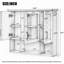 Armoire à pharmacie murale 35 pouces 2-en-1 avec tablettes réglables et portes à fermeture douce, miroir haute définition avec rangement pour meuble-lavabo-261877297