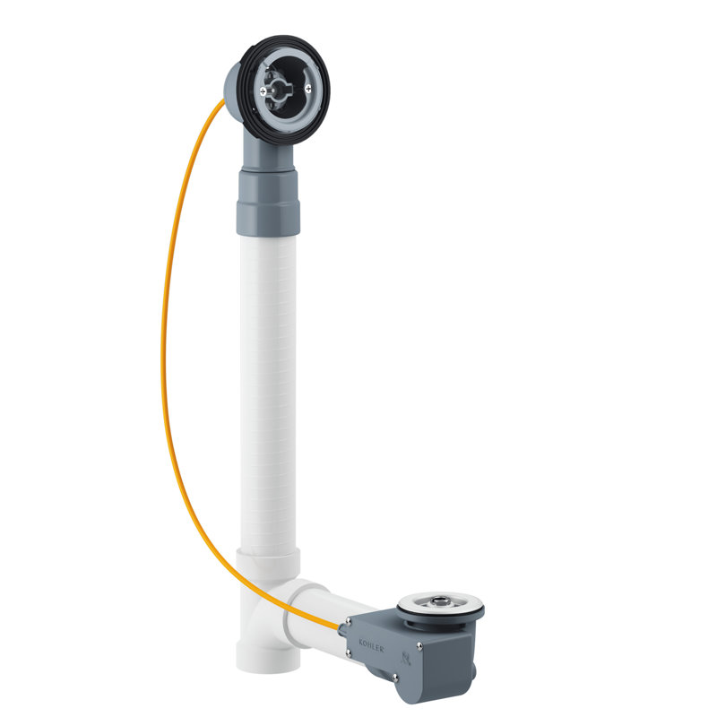 PureFlo™ Rough-In Cable Bath Drain, PVC, 30" Cable with Tubing