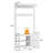 31.5” Freestanding Entryway Bench with Coat Rack, Shoe Bench and Wall Rack Combo with 17 Hooks and Drawers-1842275275