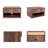 Ettore 15.7" Modern Matte Brown Floating Nightstand, Wall-Mounted Bedside Table with 1-Drawer and Open Cubby Storage Space for Bedroom-2065711869