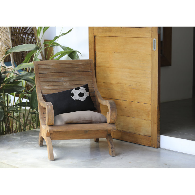  Coussin lombaire d'extérieur Soccer Ball, Gris