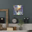 August Grove 'Bee With Blue Flowers' by Momart Metal Wall Art, 36" x 36"-1070251861