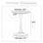 Space-Saving Round Pedestal Dining Table with Smooth Engineered Wood Top and Mid-Century Charm for Small Apartments-2129240887
