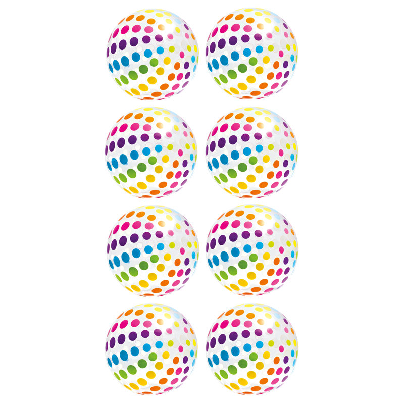 Ensemble de balles de plage géantes à pois Intex Jumbo