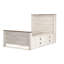 Lit plateforme double avec rangement Jascha