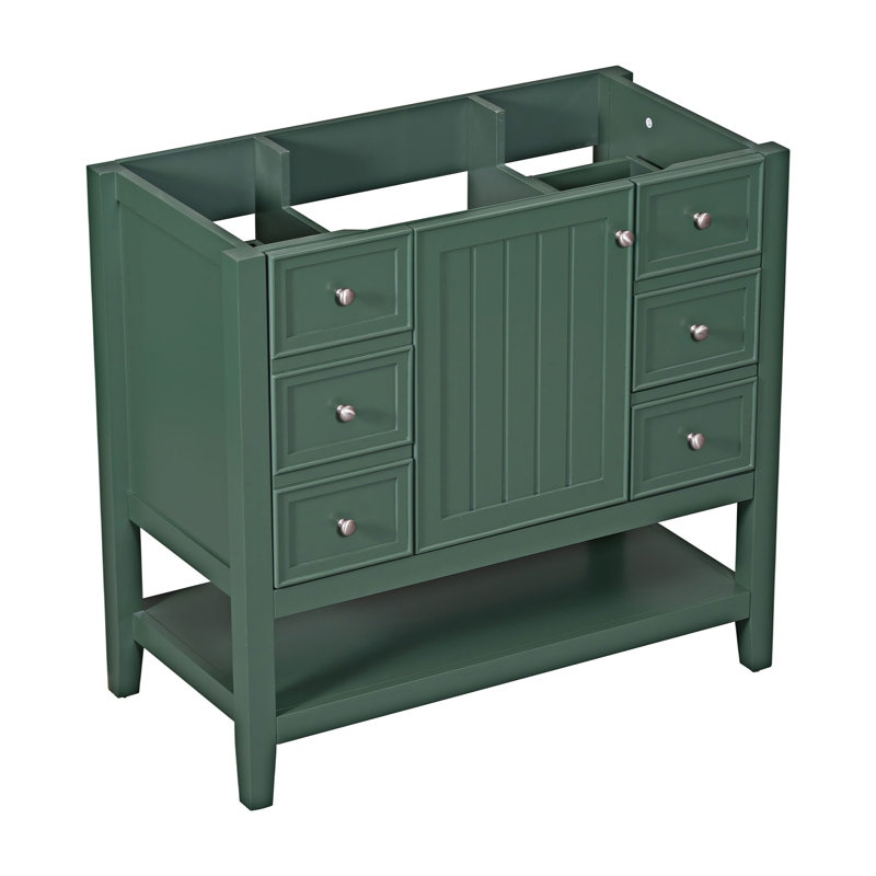Base de meuble-lavabo moderne seulement, Vert