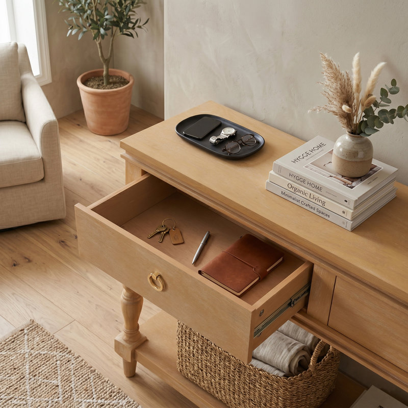 Console 42 po avec 4 tiroirs
