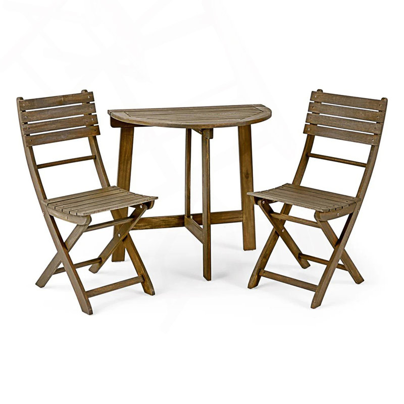 Ensemble bistro pliant d'extérieur 3 pièces